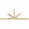 Ekena Millwork Richland Rough Sawn Timber Gable Bracket, Douglas Fir, 96"W x 48"H x 4"D x 4"F, 12/12 Pitch GBW096X48X0404RIC00RDF - alternate 3